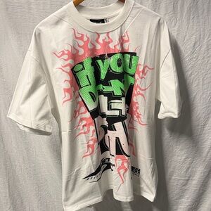 Hellstar Graphic Tee with Pink and Green Accents